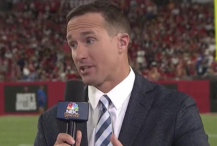 Drew Brees Makes His NBC Debut, Internet Amazed by His New Hair